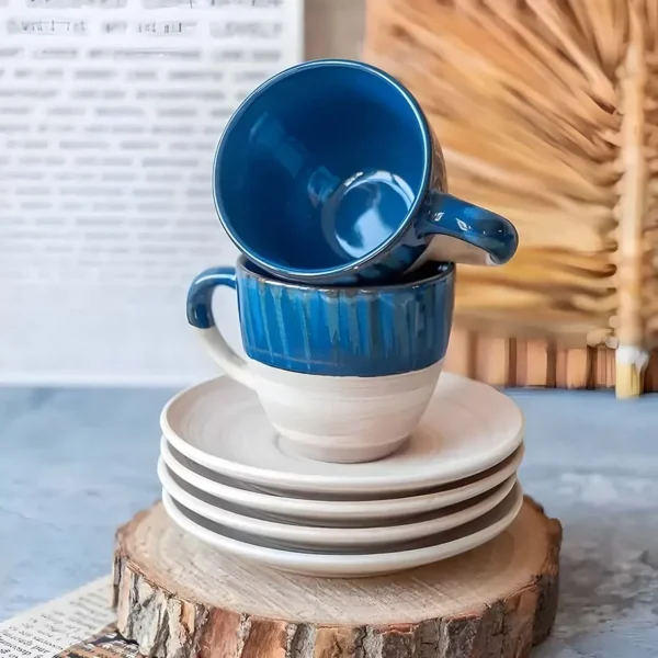 Set de tazas y platos de cerámica 12 piezas - Imagen 5