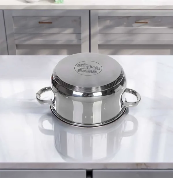 Cacerola de acero inoxidable de 5.8L - Imagen 3
