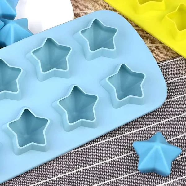 Molde de silicona para hielo diseño de estrella - Imagen 4