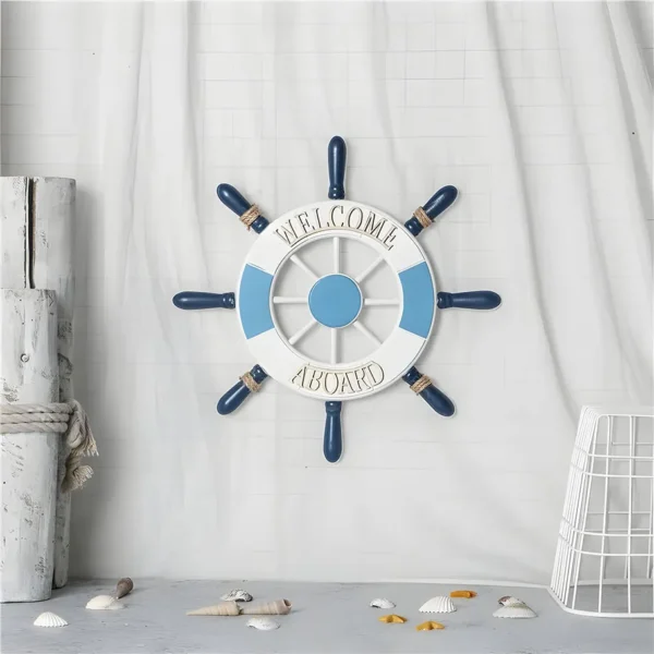 Timón de barco decorativo - Imagen 2