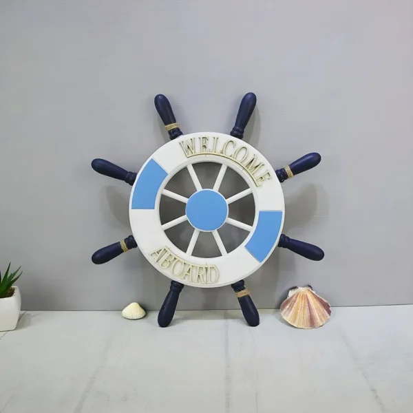 Timón de barco decorativo - Imagen 4