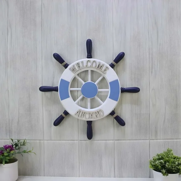 Timón de barco decorativo - Imagen 5