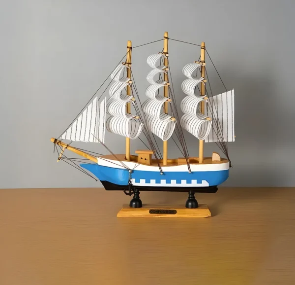 Adorno de barco de madera - Imagen 2