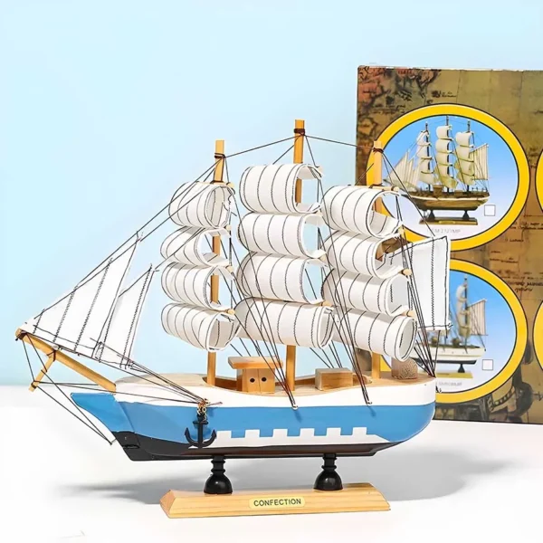 Adorno de barco de madera - Imagen 3