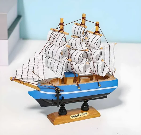 Adorno de barco de madera - Imagen 4