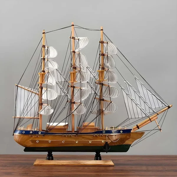 Adorno de velero de madera - Imagen 2