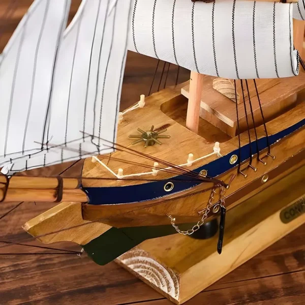 Adorno de velero de madera - Imagen 10