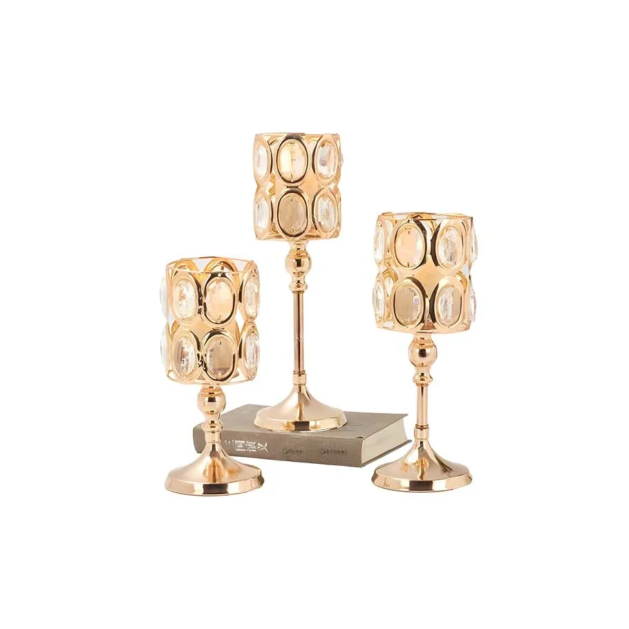 Set de candelabros de 3 piezas