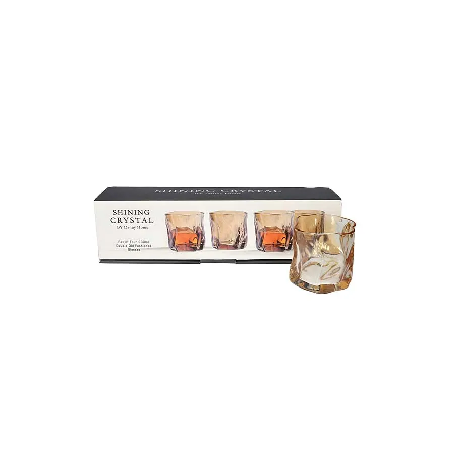 Set de vasos de vidrio de 4 piezas