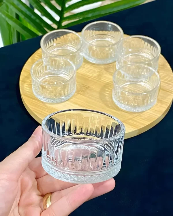 Set de 6 vasos de cristal para postre - Imagen 2