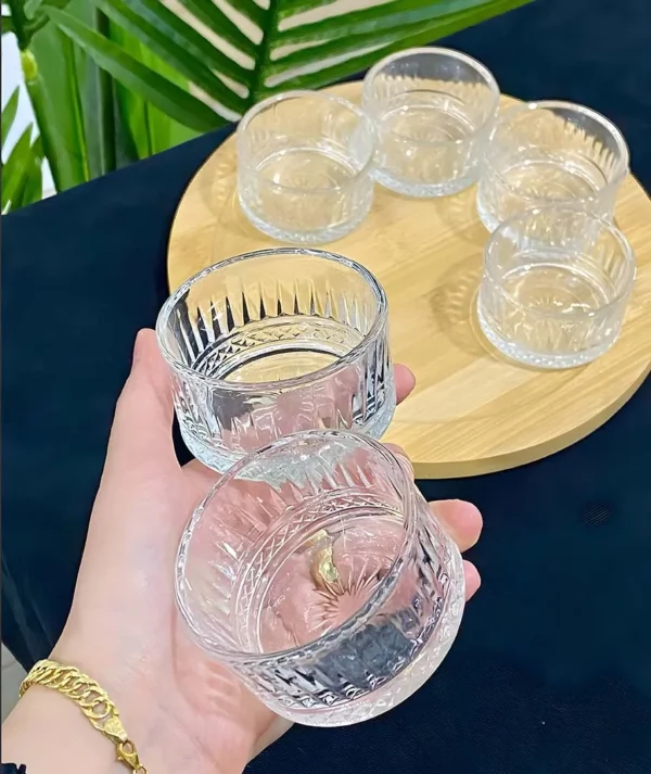 Set de 6 vasos de cristal para postre - Imagen 3