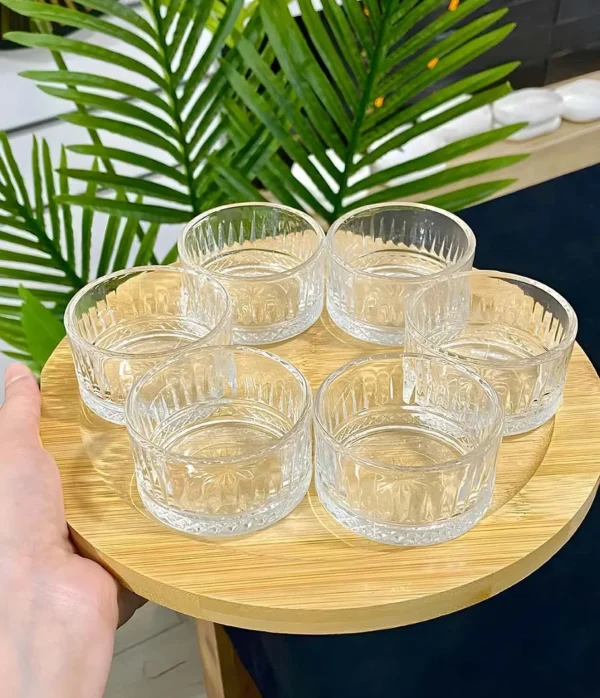 Set de 6 vasos de cristal para postre - Imagen 4