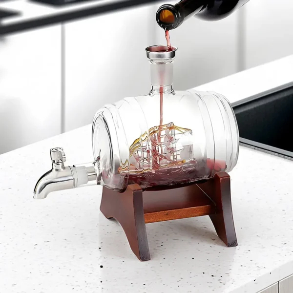 Dispensador de bebidas diseño barril - Imagen 3