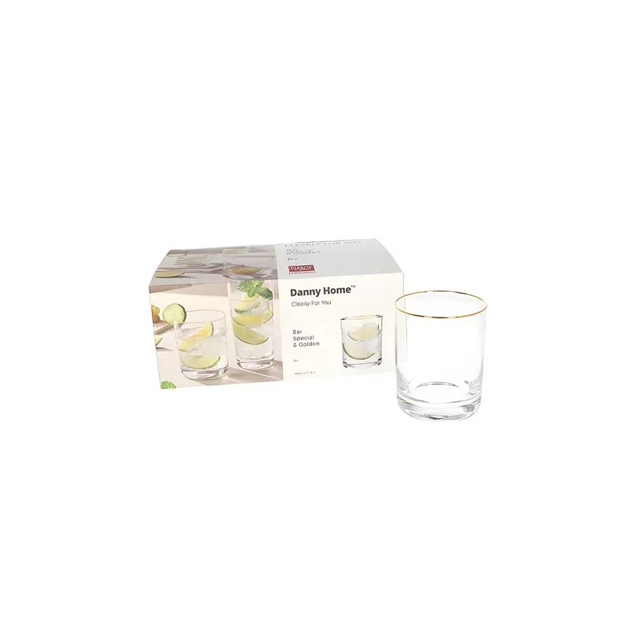Set de vasos de vidrio 6 piezas