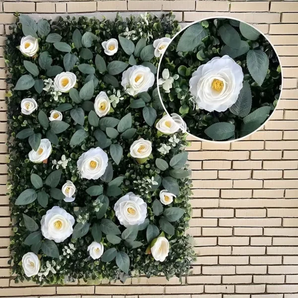 Césped con flores artificiales - Imagen 2