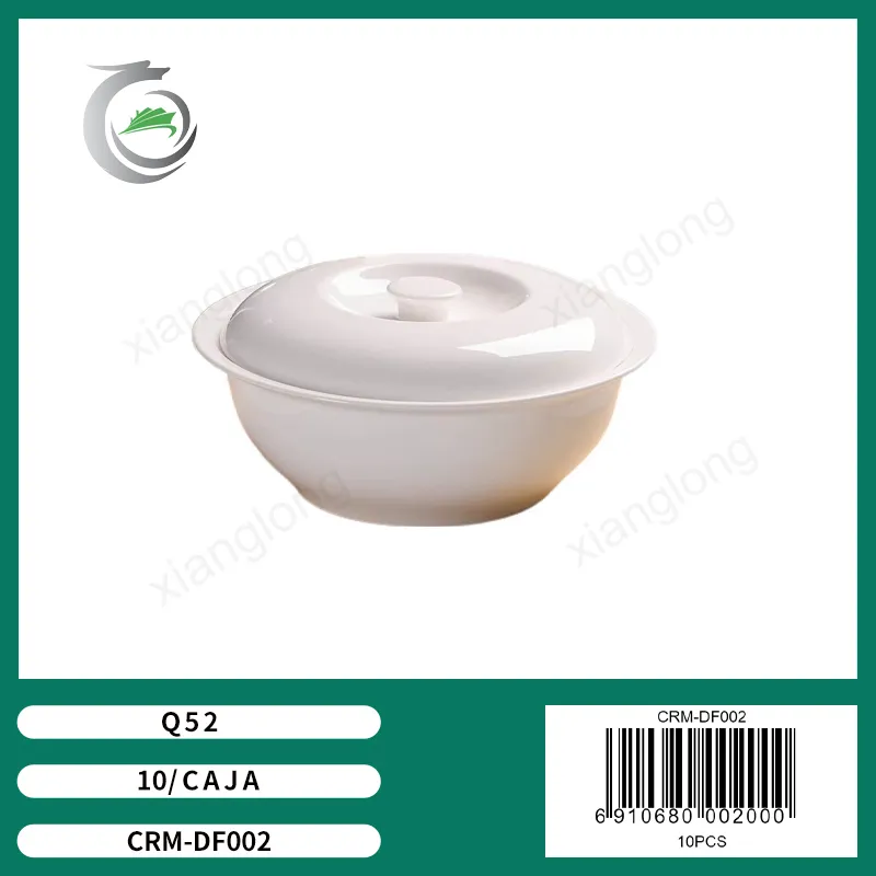 Plato de cerámica con tapa