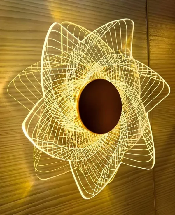 Lampara led decorativa de pared - Imagen 4