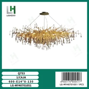 Lámpara decorativa colgante de techo