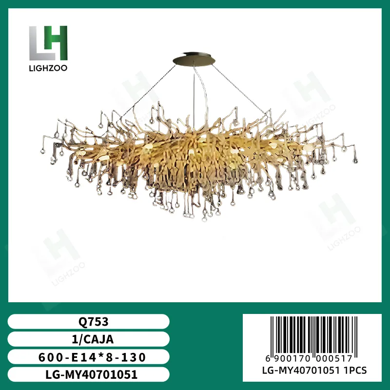 Lámpara decorativa colgante de techo