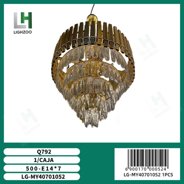 Lámpara decorativa colgante de techo