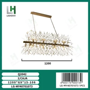 Lámpara decorativa colgante de techo