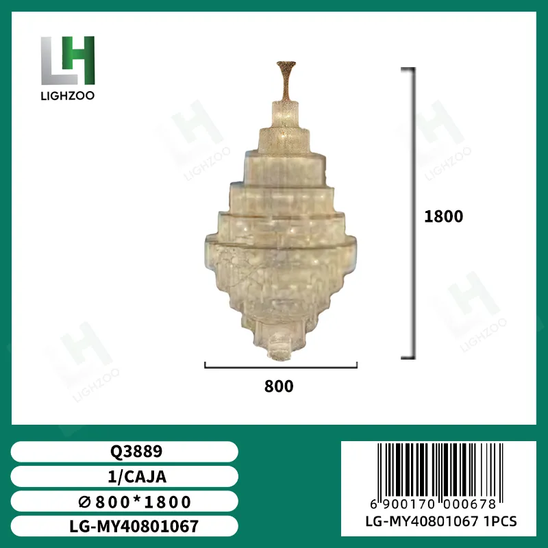 Lámpara decorativa colgante de techo