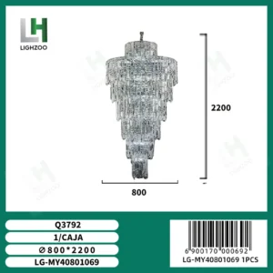 Lámpara decorativa colgante de techo