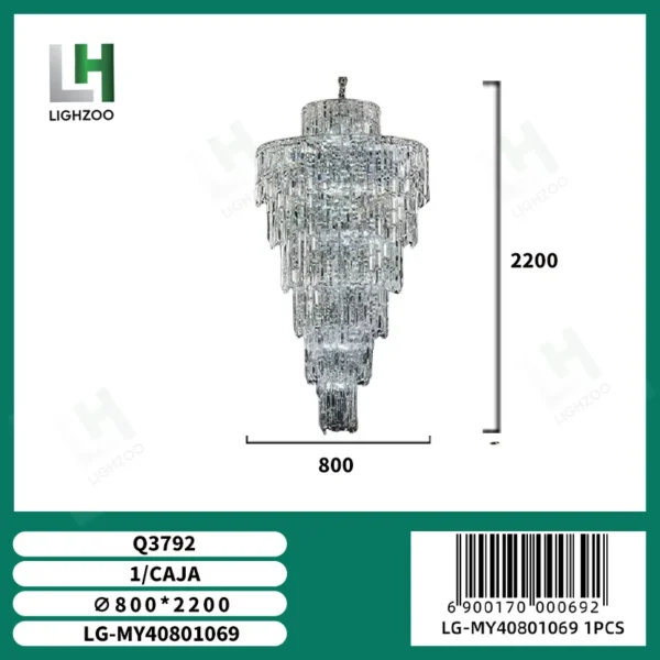 Lámpara decorativa colgante de techo