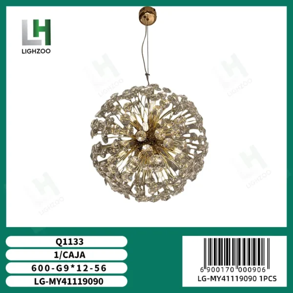 Lámpara decorativa colgante de techo