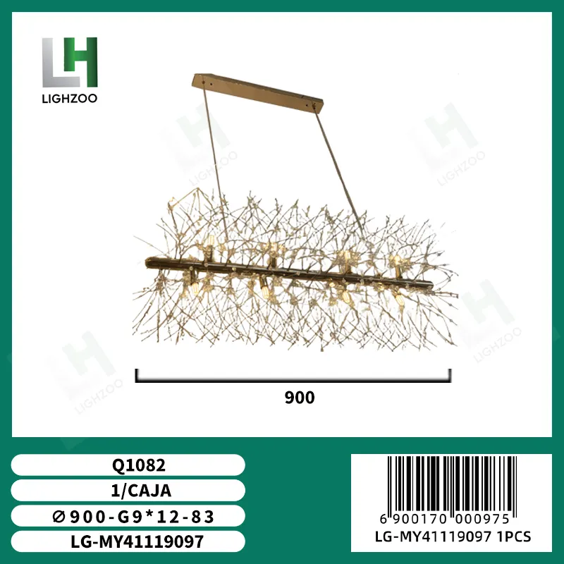 Lámpara decorativa colgante de techo