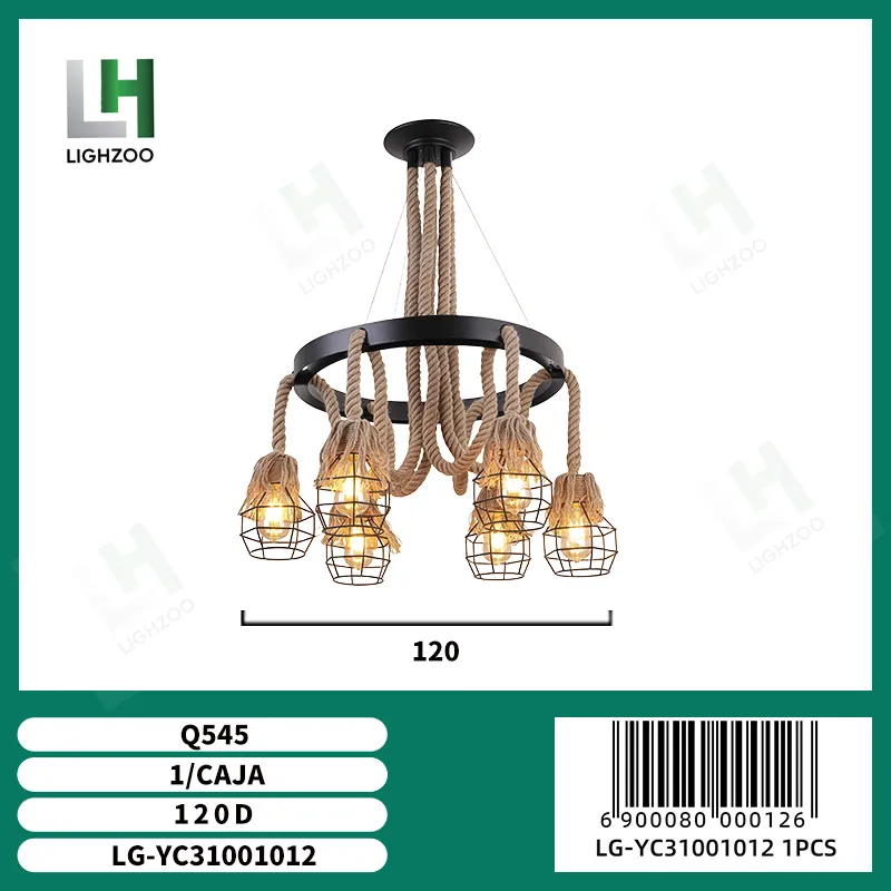 Lámpara decorativa colgante de techo