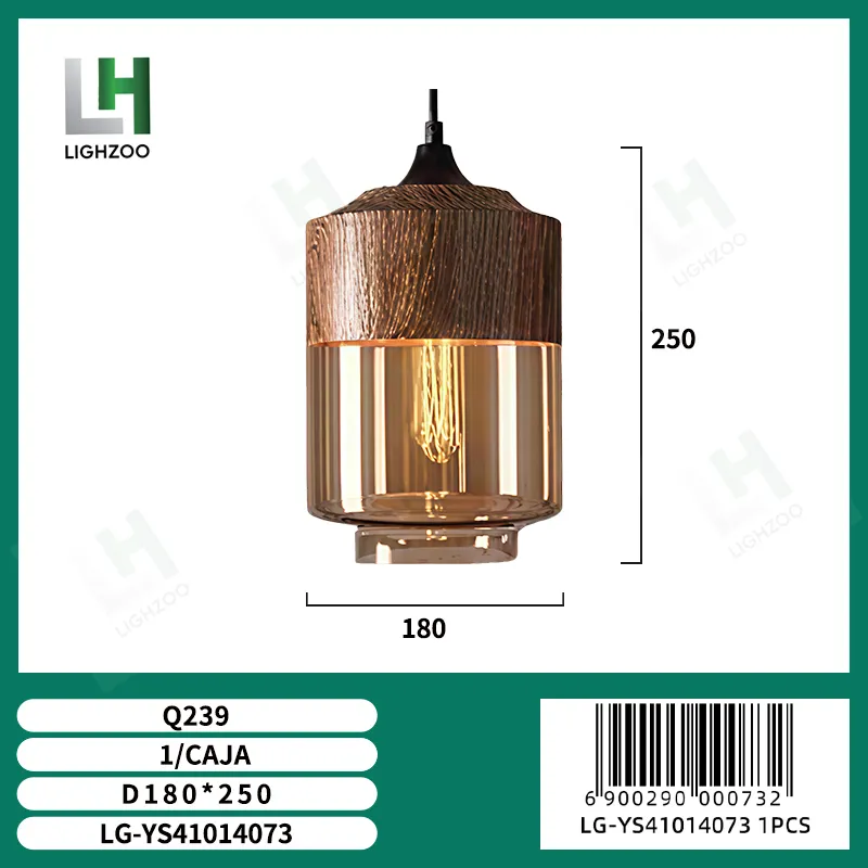 Lámpara decorativa colgante de techo