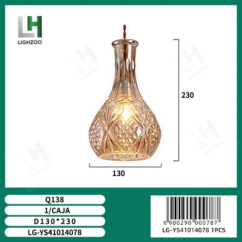Lámpara decorativa colgante de techo