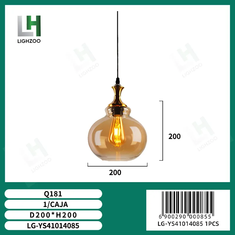 Lámpara decorativa colgante de techo