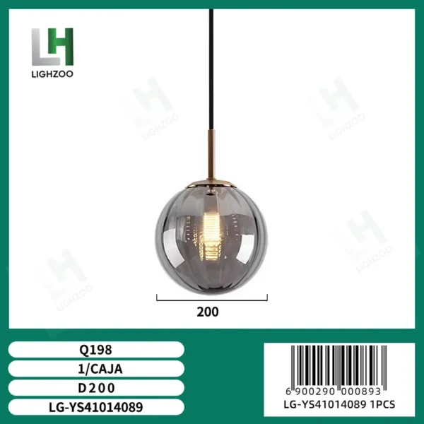 Lámpara decorativa colgante de techo
