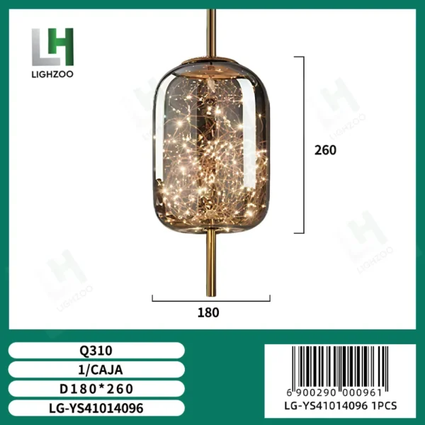 Lámpara decorativa colgante de techo
