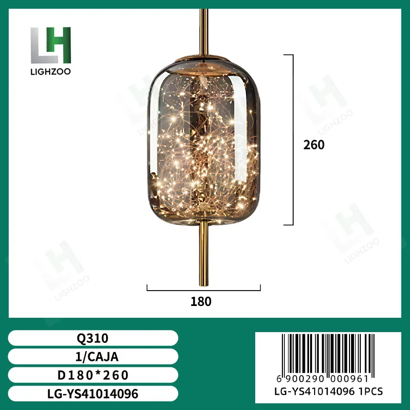 Lámpara decorativa colgante de techo