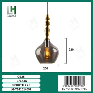 Lámpara decorativa colgante de techo