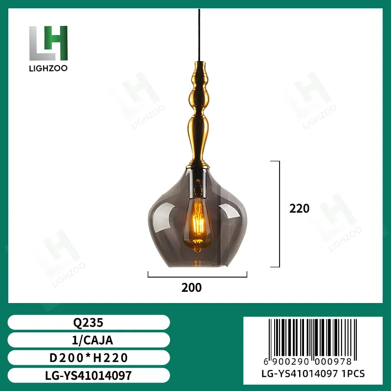 Lámpara decorativa colgante de techo
