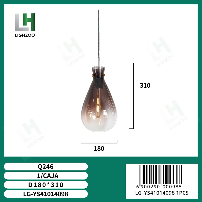 Lámpara decorativa colgante de techo