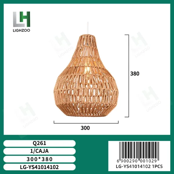 Lámpara decorativa colgante de techo