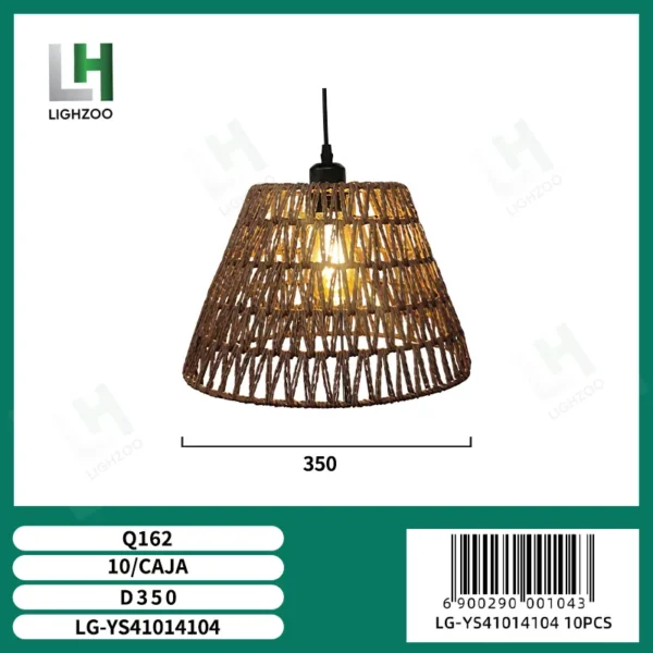 Lámpara decorativa colgante de techo