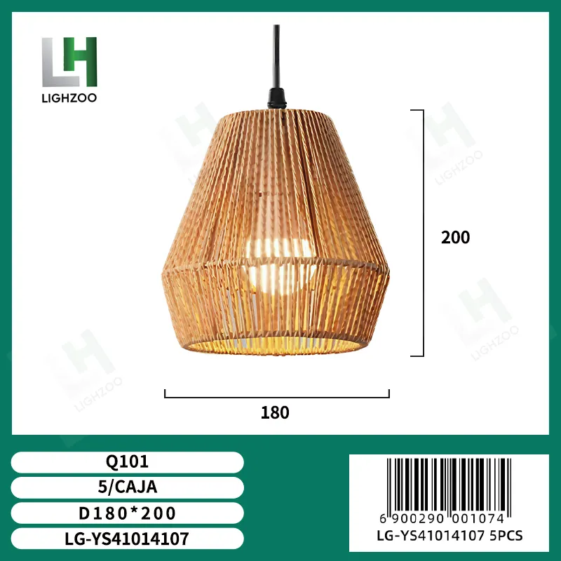 Lámpara decorativa colgante de techo