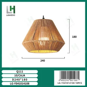 Lámpara decorativa colgante de techo