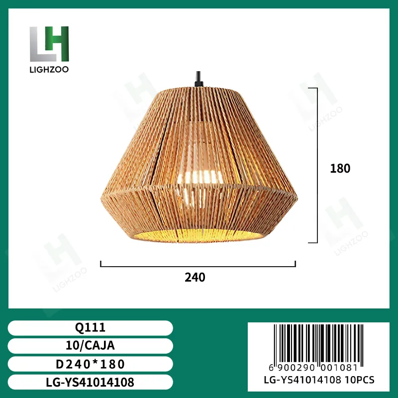 Lámpara decorativa colgante de techo