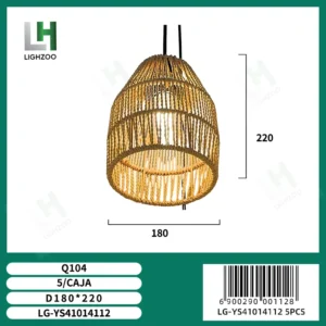 Lámpara decorativa colgante de techo