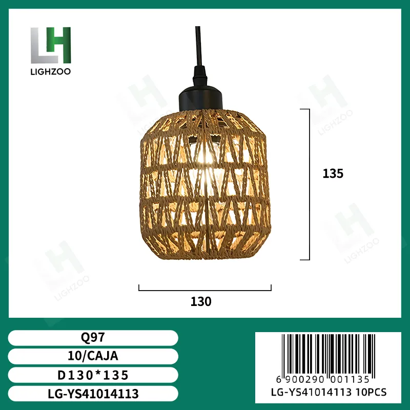 Lámpara decorativa colgante de techo