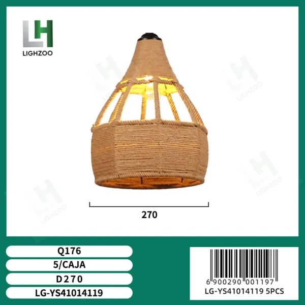 Lámpara decorativa de techo