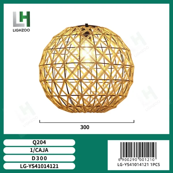 Lámpara decorativa colgante de techo