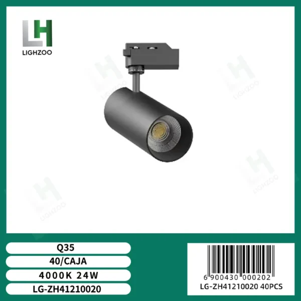Luz spot para riel